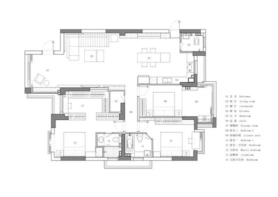 由里空间设计 × 私宅:纯净线条