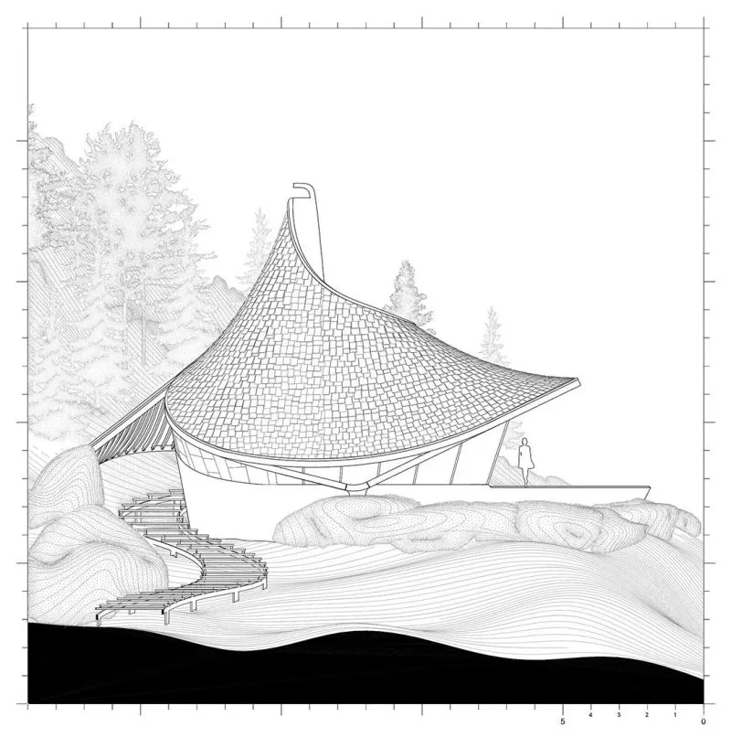 曾师从扎哈,他打造的治愈系山顶度假屋是神仙住的地方