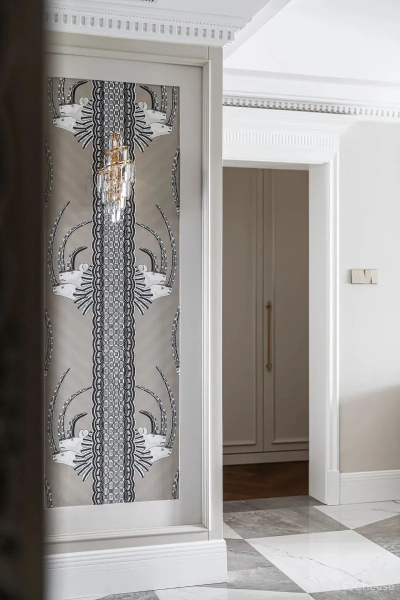 石膏灯盘上墙,这个家美的不像话 花漾美作