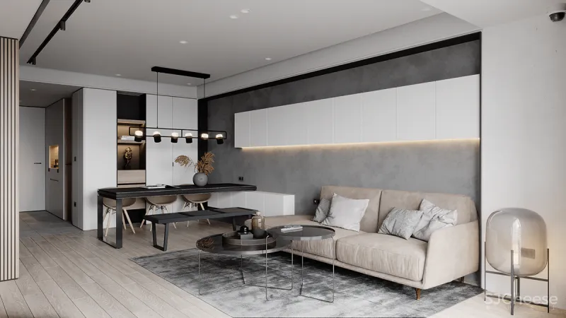 水泥墙应用到家装,“裸”出高级感!