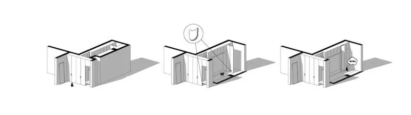 三间小公寓拼成136平大宅,时髦得不像话,人和猫都安逸!