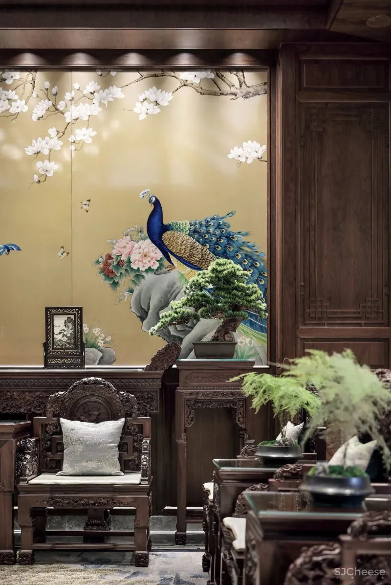 创域新作:1000㎡中式大宅,移步换景,雅韵清风!