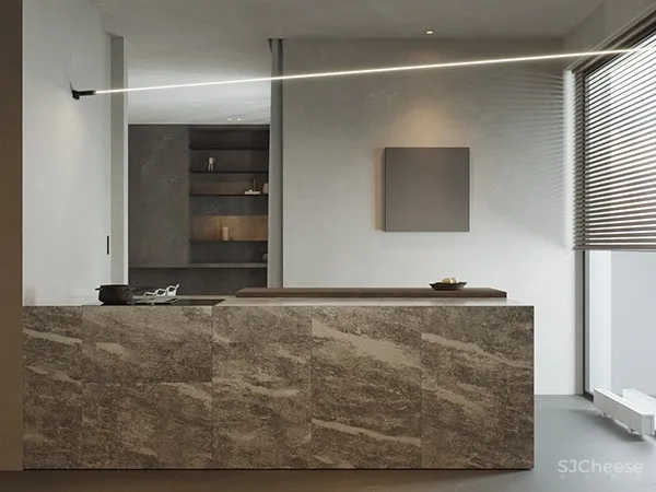 现代简约,冷系材质的完美搭配