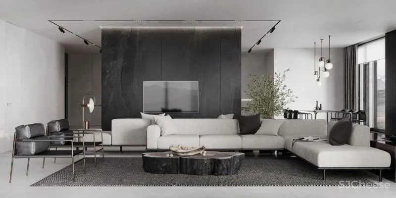 260㎡现代轻奢,要的就是这个调!