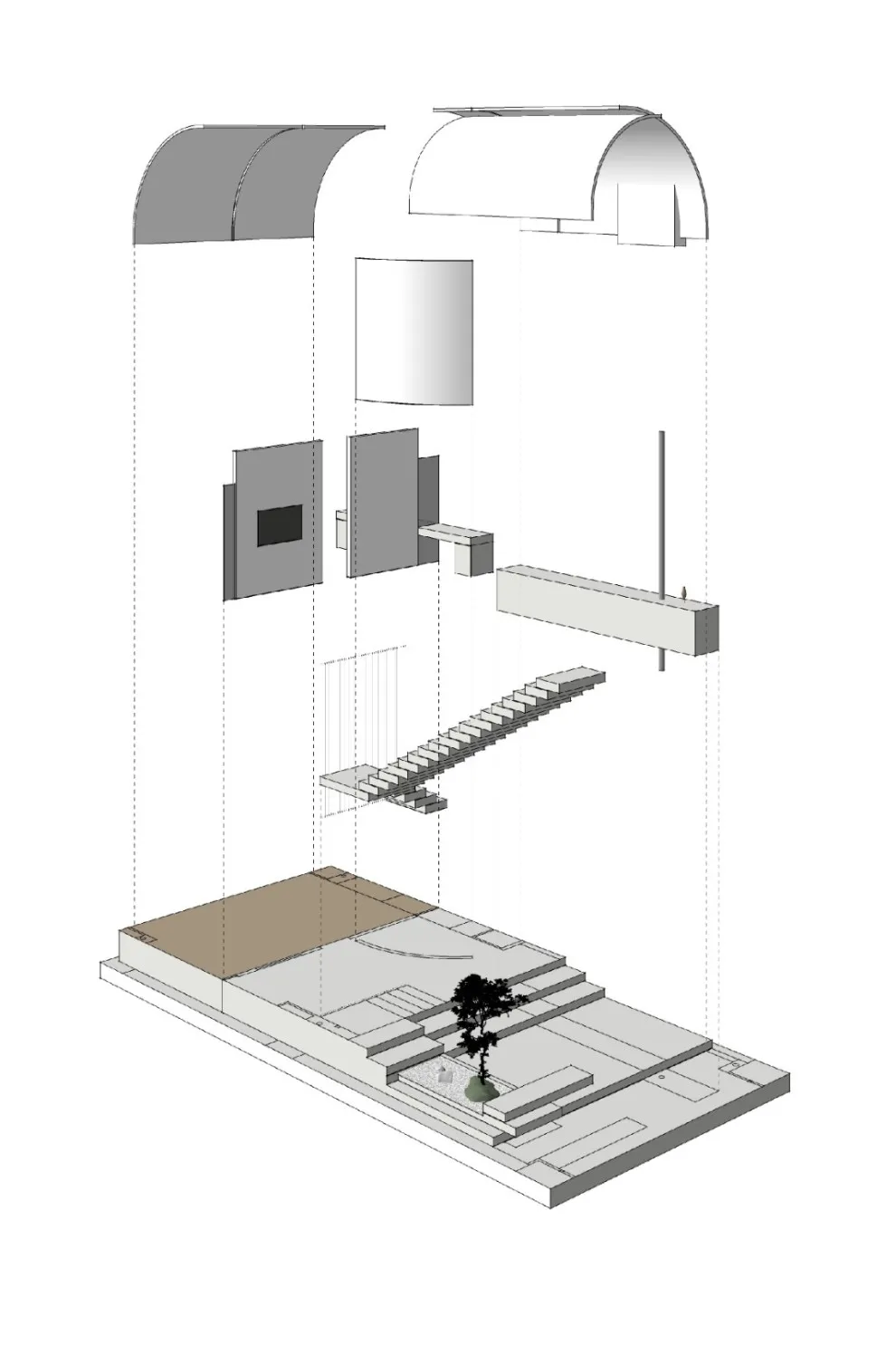 PADSTUDIO质感建筑设计 | 城市山丘-B&M美颜社