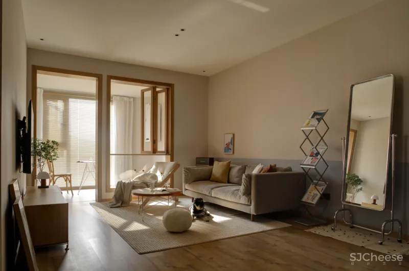 不是所有的原木风都叫MUJI,这个104㎡更耐看