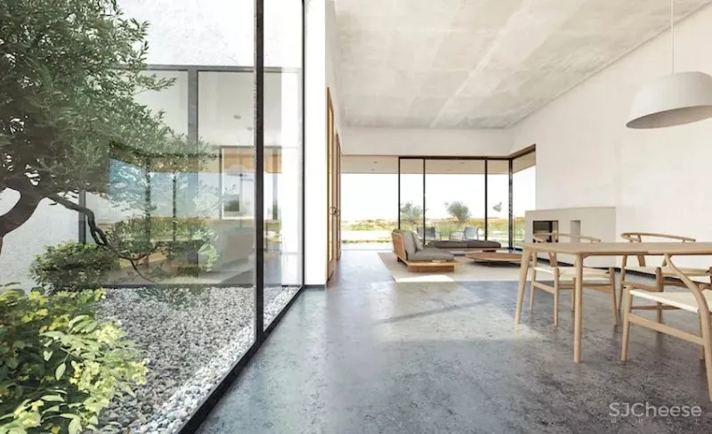 独享辽阔山景!现代简约庭院宅