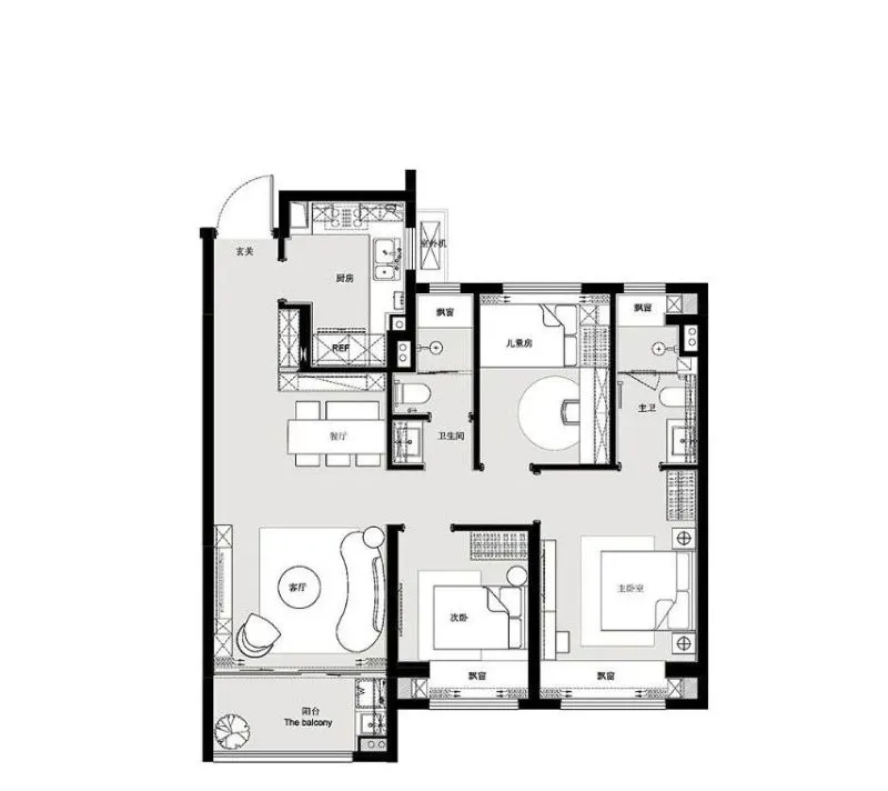 EVD廿象设计:精巧宅居,红绿蓝交迭构建家的理想色!