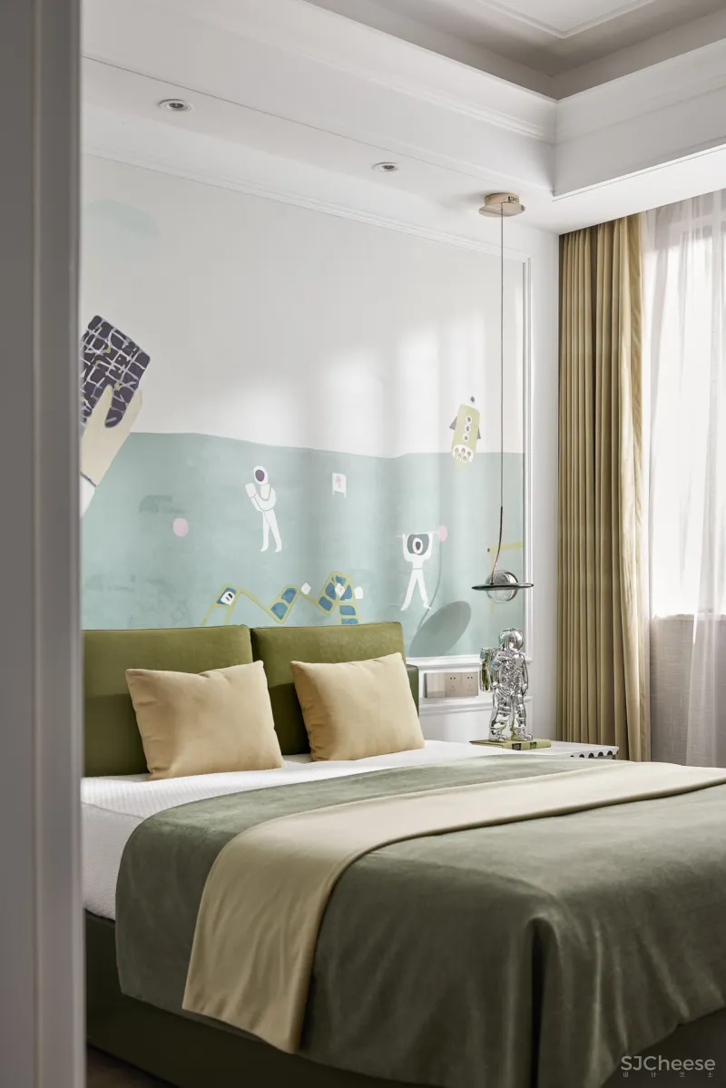 东方韵味混搭法式浪漫,羽果设计用艺术美学演绎 388㎡ 墅居