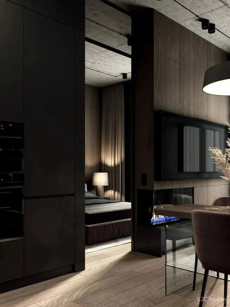 质感惊艳的53㎡小户型住宅,竟不比别墅差!