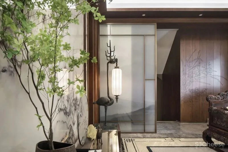 创域新作:1000㎡中式大宅,移步换景,雅韵清风!