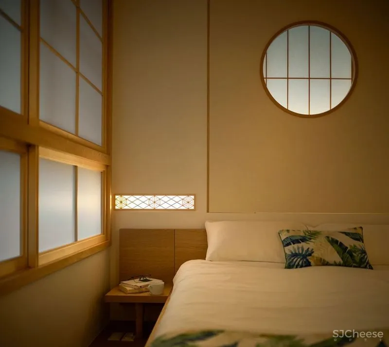 39㎡和风小宅,两室两厅弧形顶面,这设计太强了!