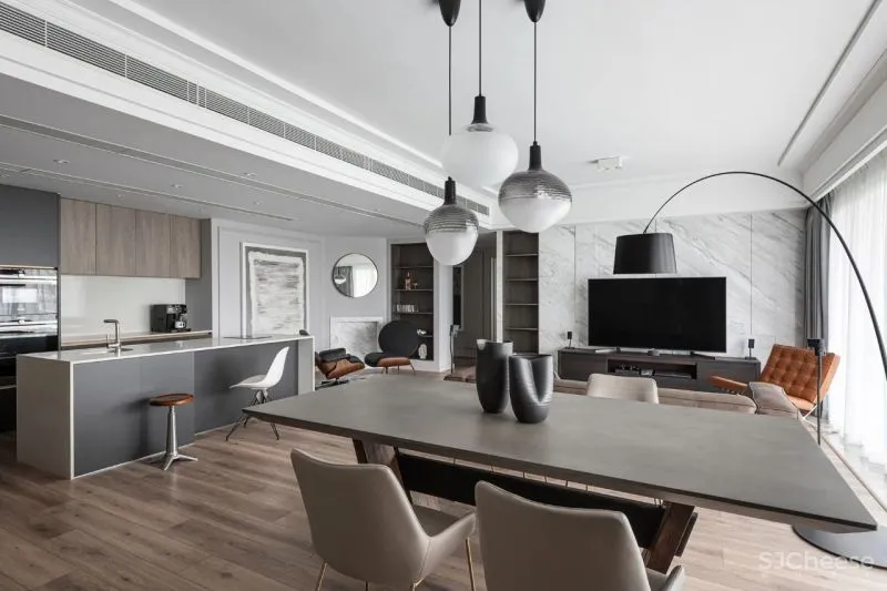 高级灰的精致格调，克制严谨的机长之家 宏福樘设计