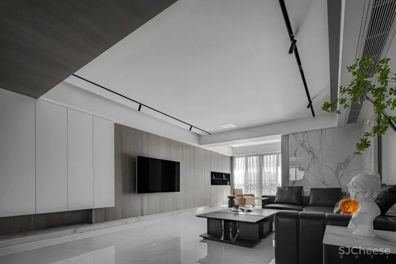 由里空间设计 × 私宅:纯净线条