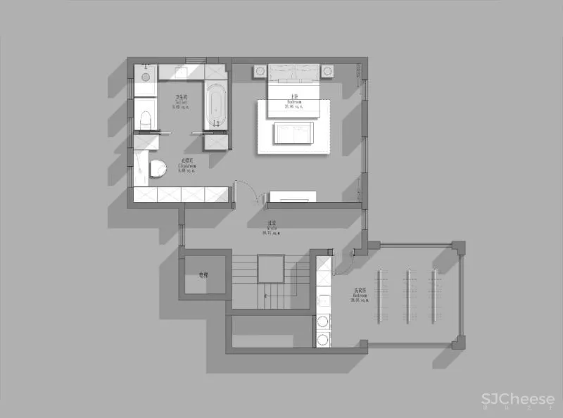 一野设计:原木、大理石、高级灰,诠释500㎡极简墅居