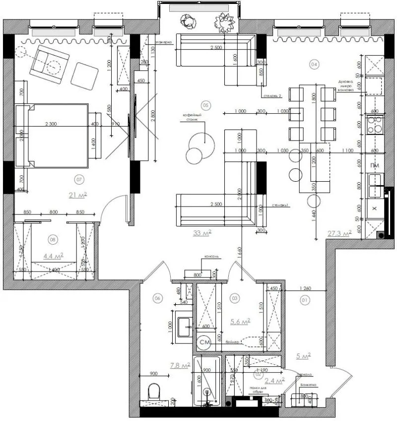 67㎡两居室，三口之家的温馨美宅！