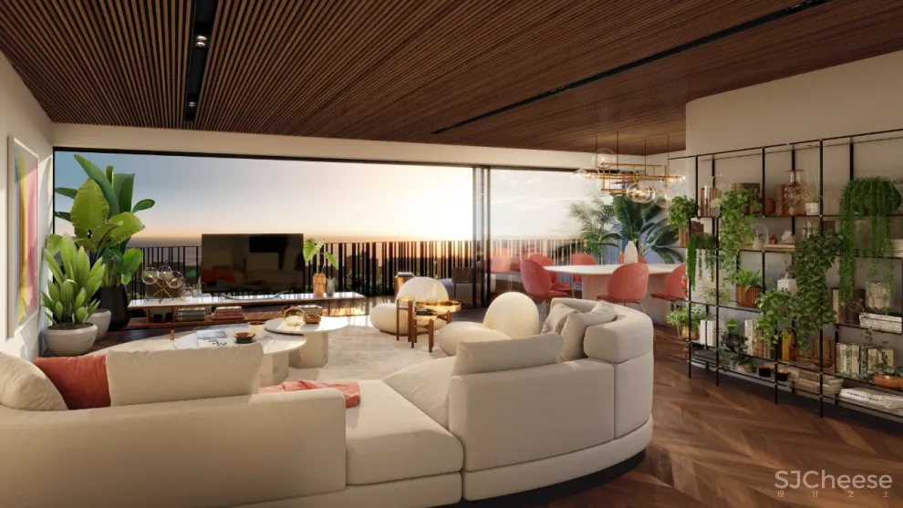 外墙个性内装简单的精装公寓，简约自然才是未来趋势