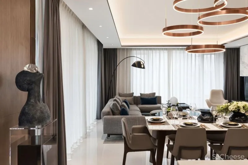 如聿设计:一抹灰蓝色,演绎优雅的高级旋律!