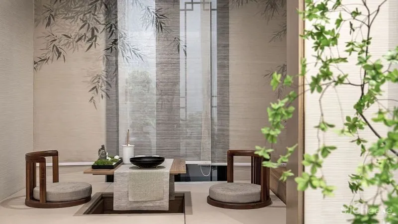 328㎡简璞美居，骨子里的淡雅中式风！