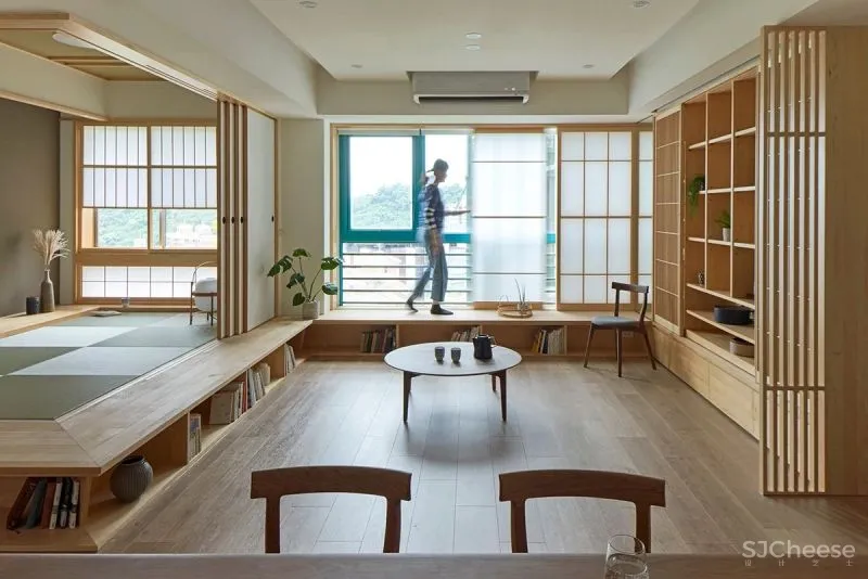 108㎡日式和风,障子门 榻榻米,打造“书香”亲子宅!