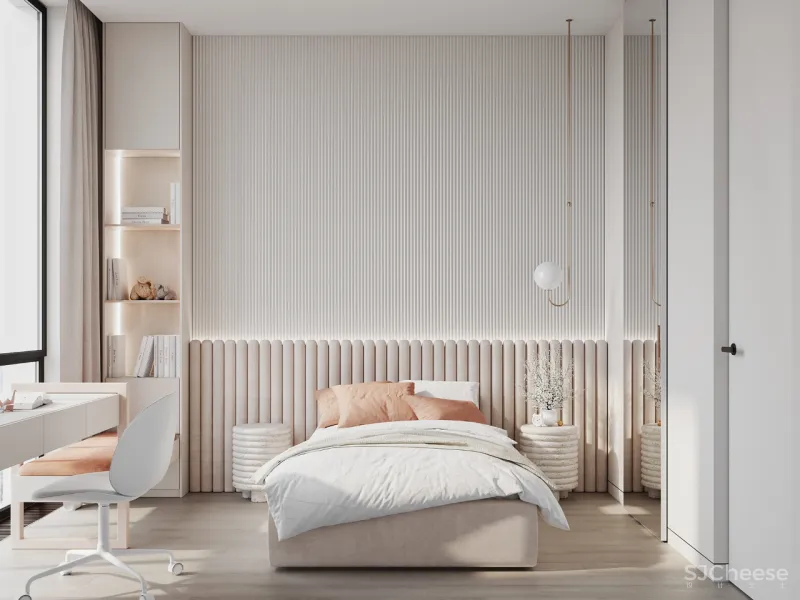 80㎡ 两室一厅，大理石、黄铜、原木这么搭更有轻奢范儿！