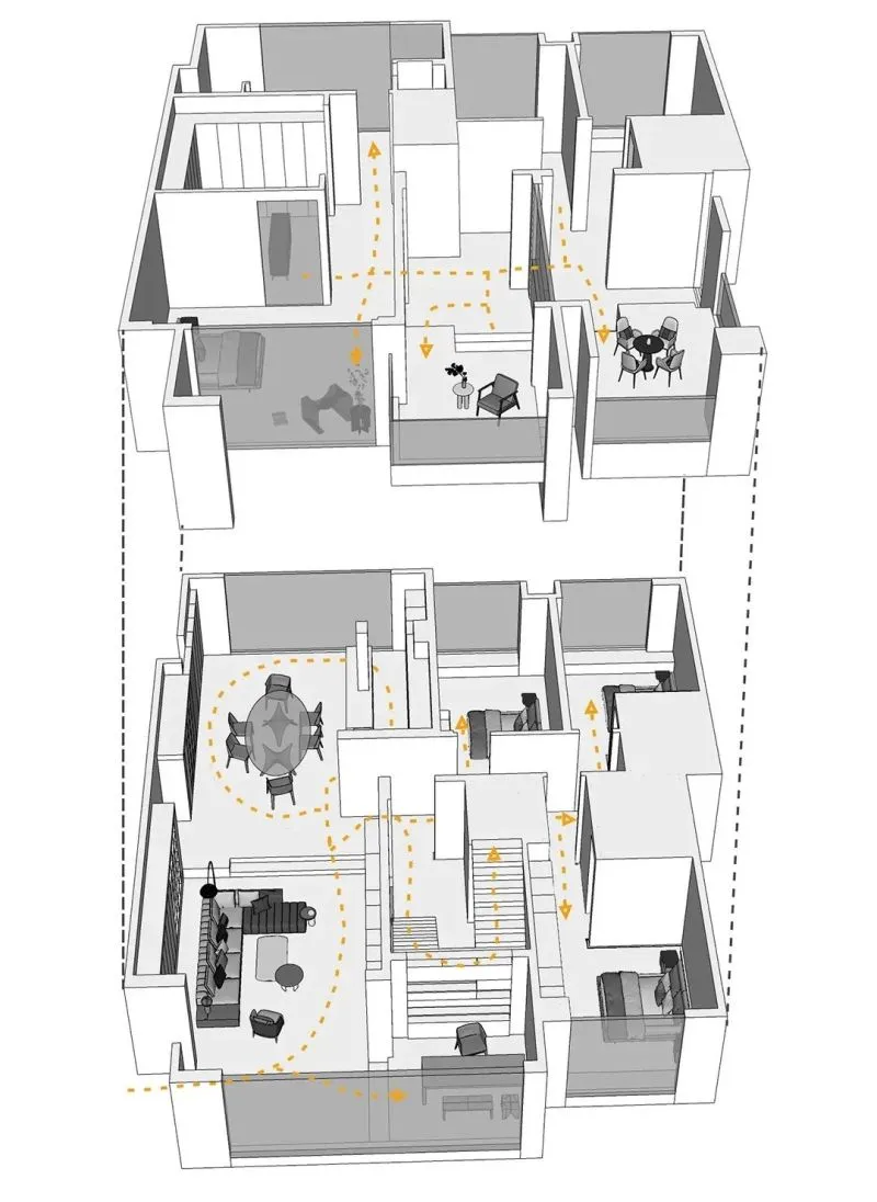 540m²顶层复式,极简设计还原生活本质丨简美设计