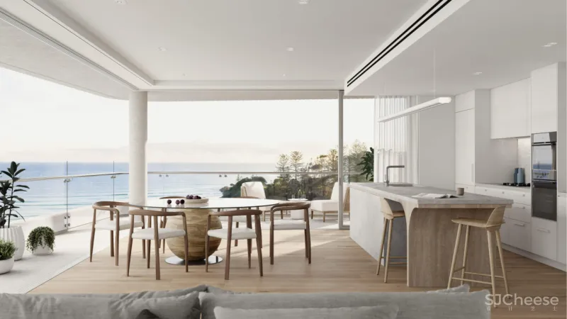 一层一户的大平层,用线条勾勒简约美