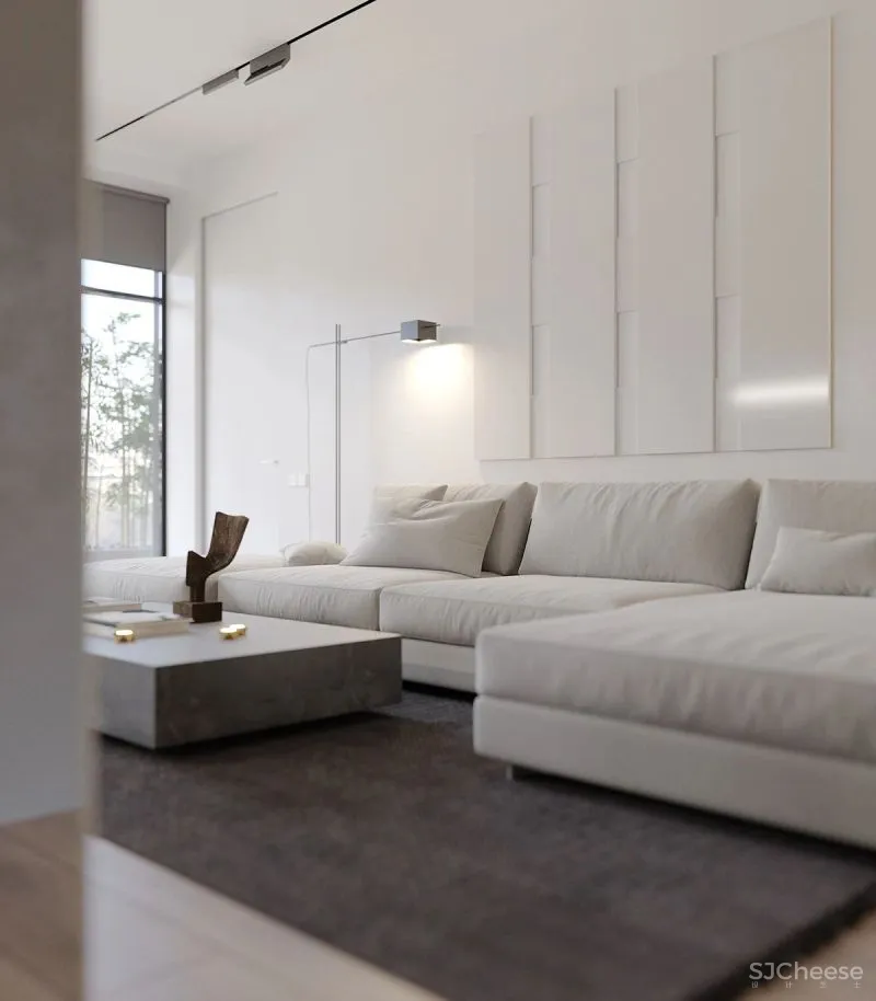 现代简约:轻中性色调,简单留白!