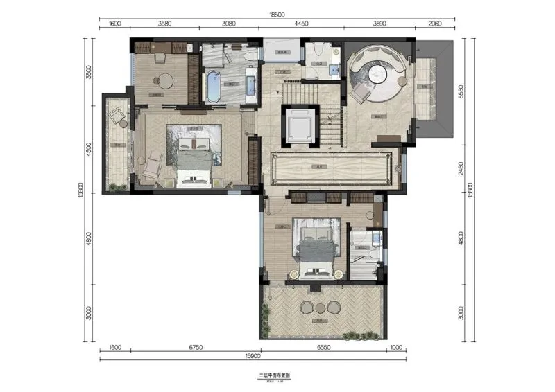 创域新作:1000㎡中式大宅,移步换景,雅韵清风!
