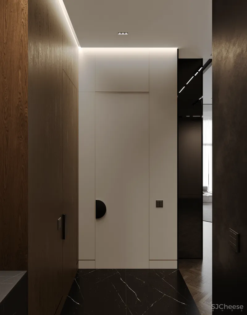 305㎡顶层公寓,用原木打造轻奢质感!