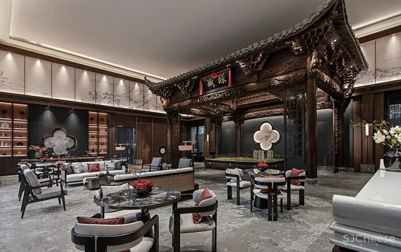 吴文粒：700㎡闲雅院落，经典中式，再现梨园风华！