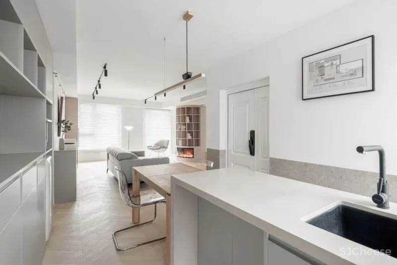 新作 以书架装置为中心的家庭公共空间 涡轮之家,上海 栖斯设计