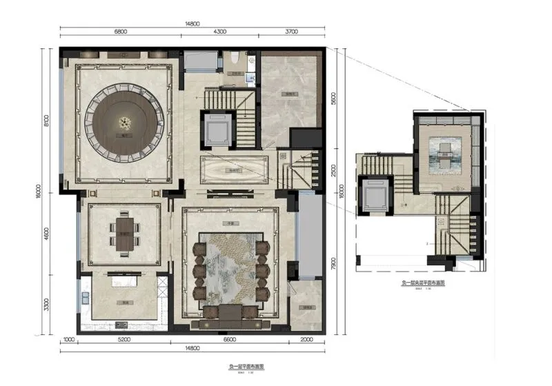 创域新作:1000㎡中式大宅,移步换景,雅韵清风!