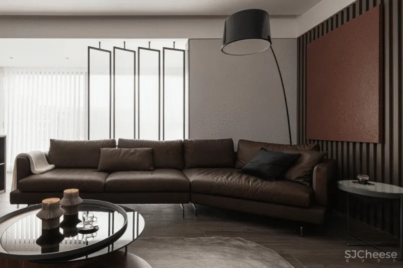 135㎡简约风,巧用大地色系,她家优雅又耐看!