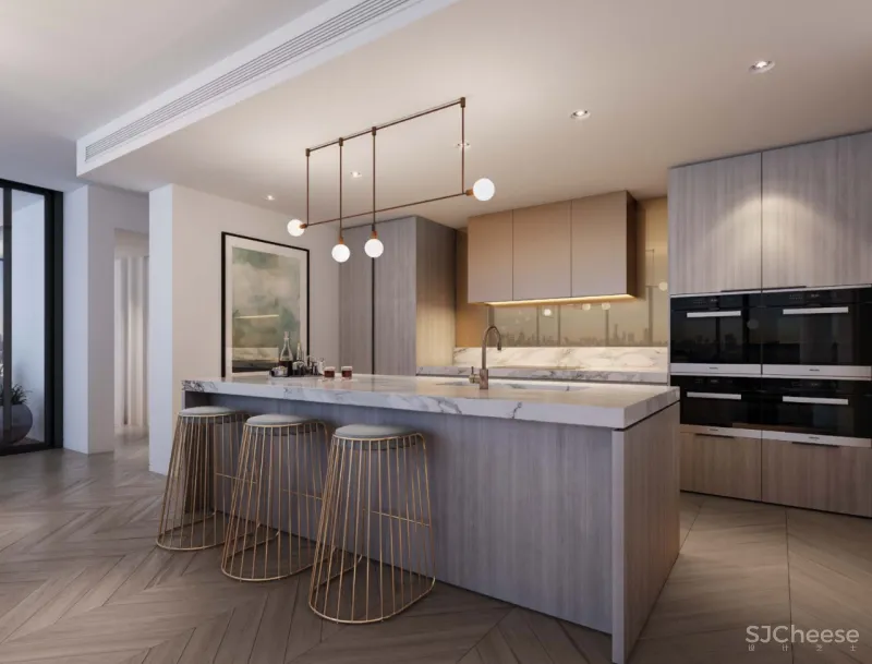 平淡无奇的公寓设计,细心布置的公区是亮点