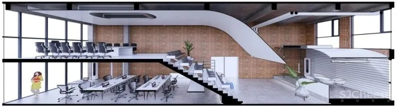 新作 举目垂屏 – 老厂房办公室改造，重庆 青·微舍工作室