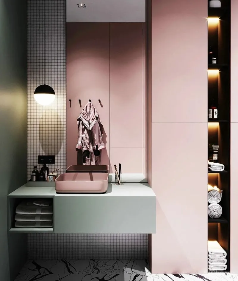 2021,高颜值的卫生间,如何设计?