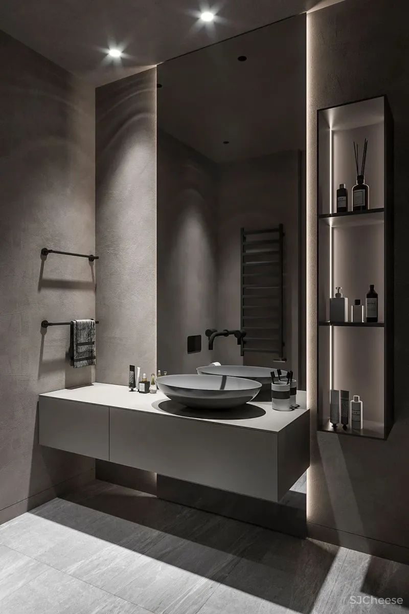 水泥墙应用到家装,“裸”出高级感!