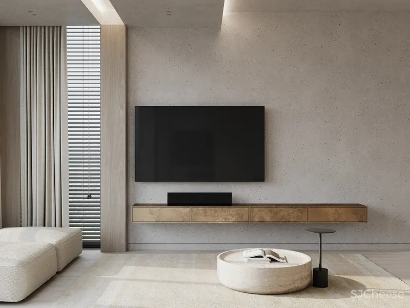 80㎡ 两室一厅，大理石、黄铜、原木这么搭更有轻奢范儿！