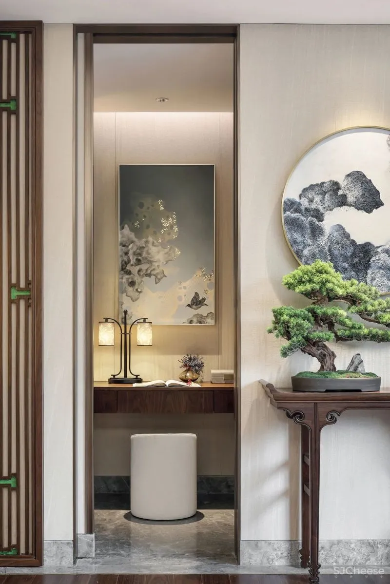 创域新作:1000㎡中式大宅,移步换景,雅韵清风!