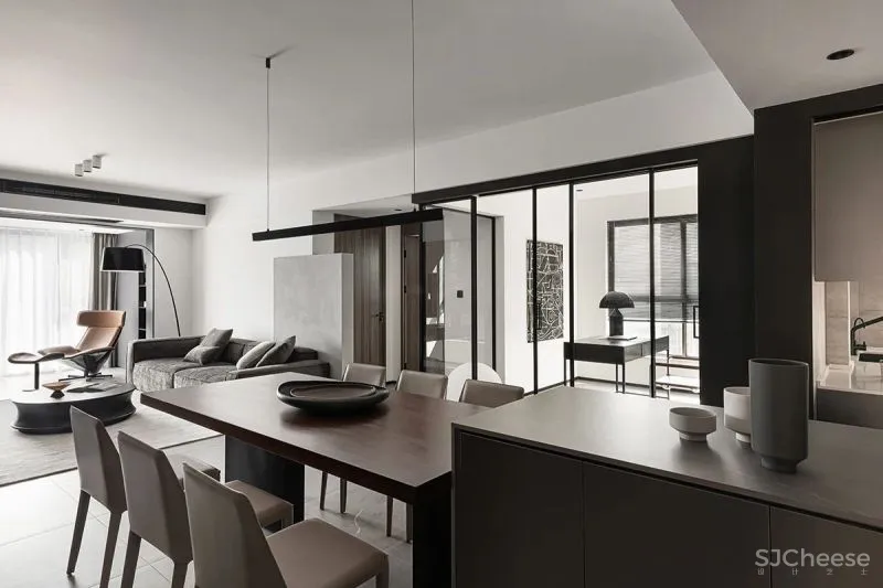 水泥漆 石纹墙板，自然肌理碰撞出不同的视觉感受 予以设计