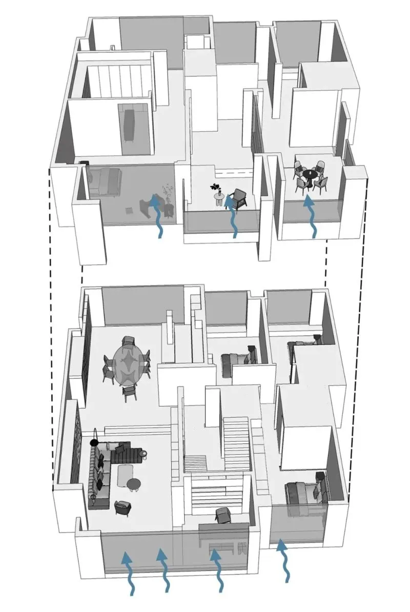540m²顶层复式,极简设计还原生活本质丨简美设计