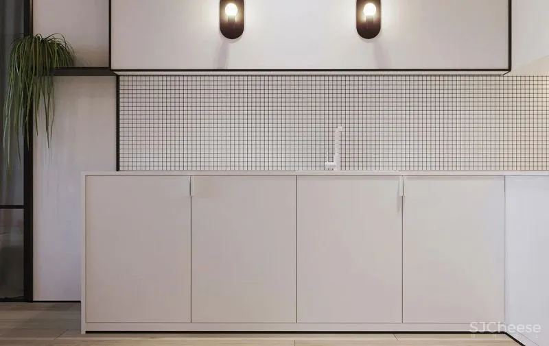 140㎡现代极简,大胆撞色设计,简约清新布置,年轻人的高级感