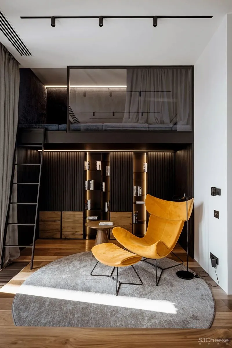 三间小公寓拼成136平大宅,时髦得不像话,人和猫都安逸!