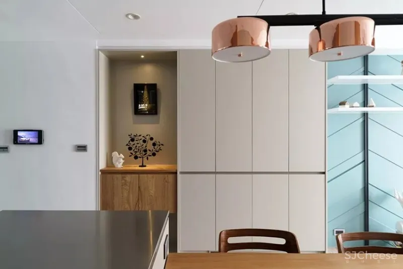 湖水蓝的生活空间!现代风亲子公寓