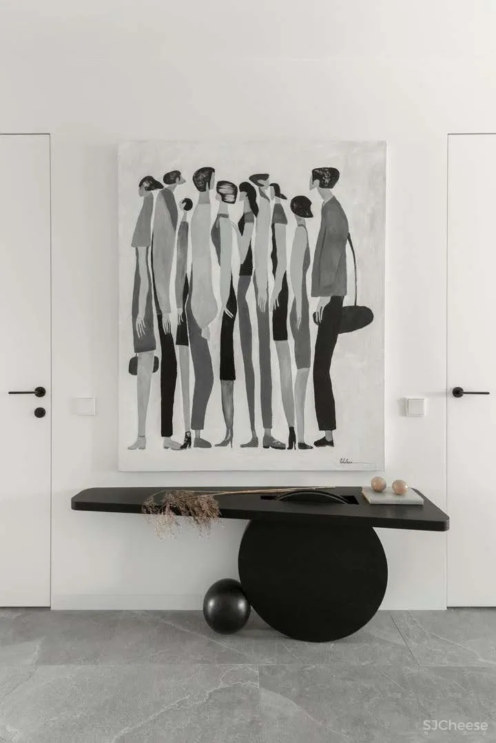 70㎡ 一居室,无主灯的客厅好看又显大!