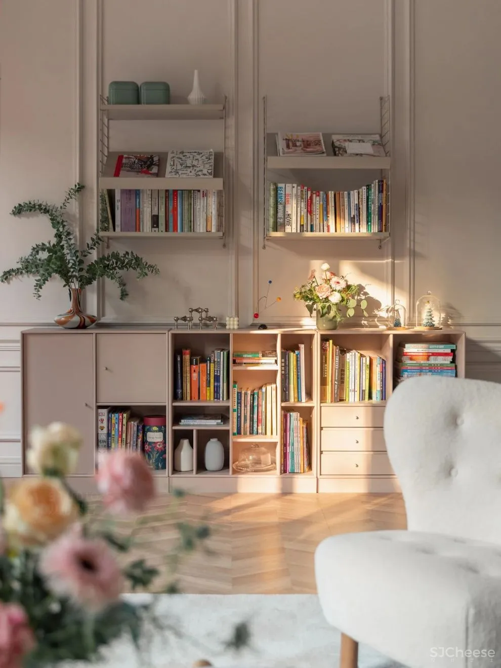 奶油白 焦糖棕，诠释优雅浪漫的法式风情｜双宝设计