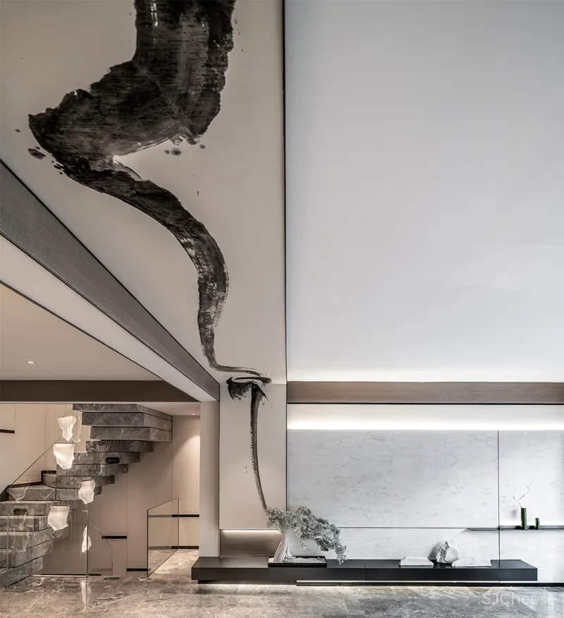 一然美学设计丨401㎡新中式设计，化繁为“简”，纵享悠然！