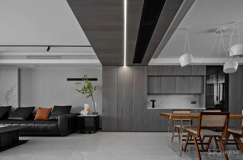 由里空间设计 × 私宅:纯净线条