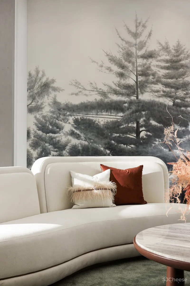 东方韵味混搭法式浪漫,羽果设计用艺术美学演绎 388㎡ 墅居